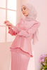 SIPO New Arrival OEM ODM Muslim Clothing Malaysia Clothes Baju Kurung Mini Scallop Kurung with French Lace for Women