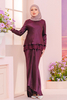 SIPO High Quality Modest Wear Malaysia Baju Kurung Mini Scallop Kurung with French Lace for Women
