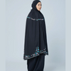 SIPO New Arrival Women's Telekung Soft Cotton Prayer Set Primrose Flowers Embroidery Design for Malaysia Women