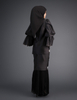 SIPO Modern Embroidered Chiffon Baju Kurung Customisable Islamic Raya Dress with Lace for Women