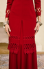 SIPO Wholesale High Quality Modest Sets Malaysia Baju Kurung Modern Solid Tone Long Kurung with Fagotting Lace 