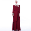 Chiffon Lace Matching Muslim Islamic Abaya Maxi Dress Modest Dress
