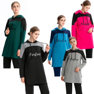 SIPO Wholesale New Arrival Free Shipping Tracksuits Women Sportswear Sports Abaya Islamic Clothing Muslim Suit Sets 
