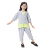 Arab Southeast Asian Islamic Clothing Girl's Harlan Pants Shirt Muslim Clothes Set For Kids
