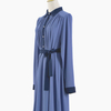 Contrast Color Long Dress Islamic Clothing Muslim Abaya Dubai Hijab Dressing