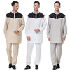 Modern Fabric Cotton Breathable Malaysia Adults Long Sleeve Islamic Muslim Men Baju Kurung