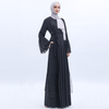 Nida Black Modesty Kimono Arab Robe Cardigan Islamic Open Abaya Muslim Fashion