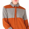 Button Muslim Sportswear Contrast Striped Set Islamic Clothing For Women