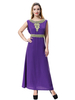 Dubai Round Neck Breathable Long Sleeve Chiffon Muslim Islamic Women Abaya Dresses Clothing