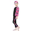 Girls Kids Swimwear Three-Piece Color Stitching Design Muslim Islamic Swimsuit Swimwear