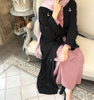 Muslim Elegant Style Cheap Muslim Kimono Islamic Clothing Women Front Open Abaya Dresses
