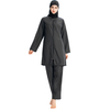 SIPO Pure Color 3-Piece Southeast Asia Modest Swimwear Burkini For Ladies