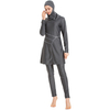 SIPO Lastest Three Piece Pure Color Modest Swimwear Burkini Sourtheast Asia