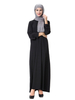Dubai Breathable High Elastic Solid Long Sleeve Muslim Islamic Women Abaya Dresses Clothing