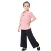 Fashion Short Sleeve Islamic Children Clothing Muslims Kids Clothes Pants Shirt Set For Girls