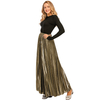 Simple And Versatile Women's Spring And Summer Waist A-line Pleated Skirt