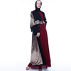 New Fashion Loose Muslim Sequined Cardigan Robe Turkish Casual Lace Kimono