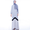 Colorblock Loose Fit Muslim Abaya Women's Robe Islamic Dress Maxi Dress