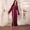 Ready To Ship Muslim Islamic Abaya Free Shipping Beading Golden Edge