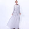 New Turkish Dress Muslim Women Chiffon Two-flower Long Skirt Modest Abaya