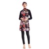 SIPO Three-piece Printed Swimsuit Conservative Tight Swimsuit