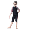 Kids Conservative Split Swimsuit Floral Sleeve Three-Piece Islamic Muslim Swimsuit Swimwear