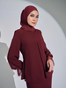 SIPO New Fasyen Design Malaysia Baju Kurung with Border Lace Islamic Clothing Muslim Dress for Women