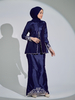 SIPO Fresh Arrival Muslim Baju Kurung with Beauty Floral Embroidery High Quality Colorful Baju Kurung