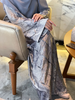SIPO Luxury Italian Silk Abaya for Muslim Women with Handwork Embroidery And Matching Shawl