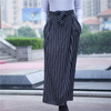 Modern Modest Fashion Stripe New Muslim Lady Latest Design Sheath Dress Skirt