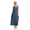 Plus Size New Dubai Muslim Lady Modest Fashion Denim Sheath Dress Skirt