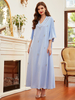 Loose Islamic Modest Muslim Women Maxi Dresses Casual Clothing Abaya