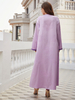 Elegant Arabic Loose Islamic Modest Muslim Women Maxi Dresses Casual Clothing Abaya