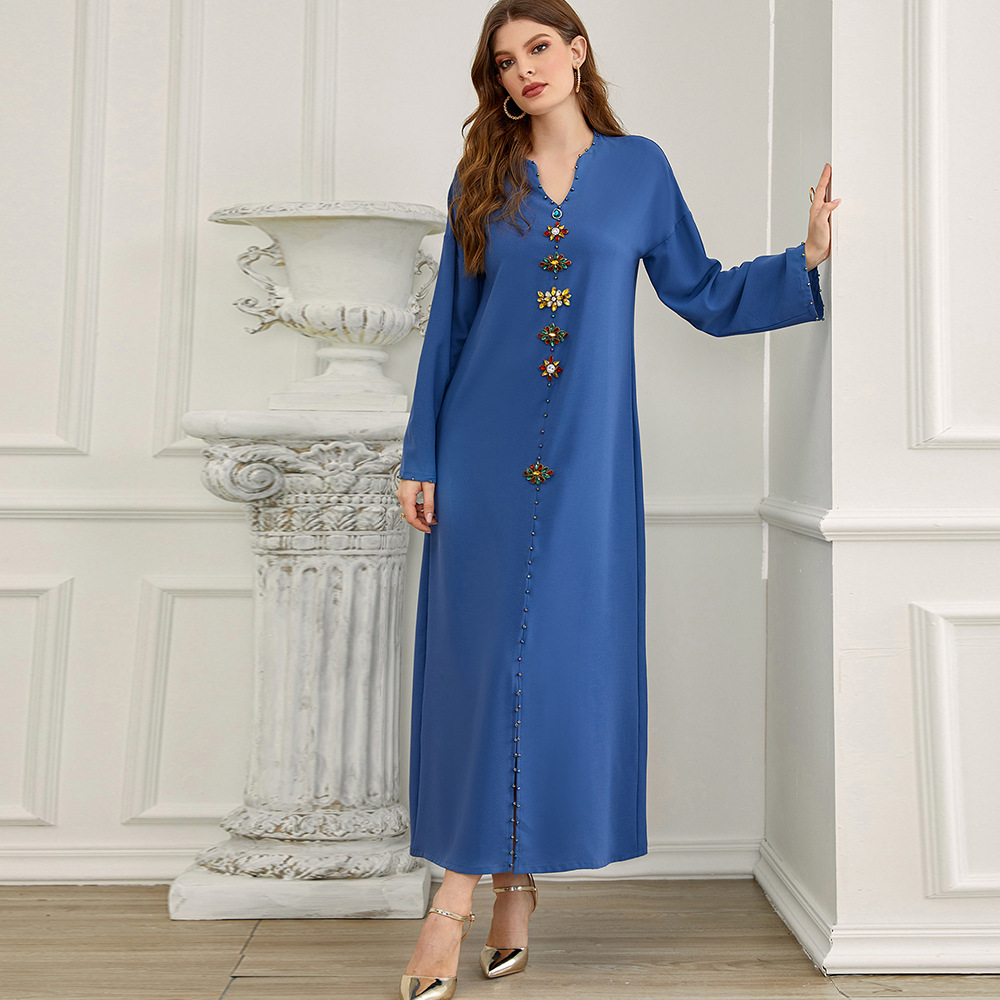Middle East New Design Arabic Modest Fashion Islamic Dress Robe Muslim Maxi Dresses Abaya