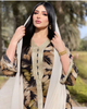  Borka Print Women Muslim Dress Latest Designs Vêtements Dubai Modest Maxi Embroidery Cotton Islamic Clothing Kimono Abaya