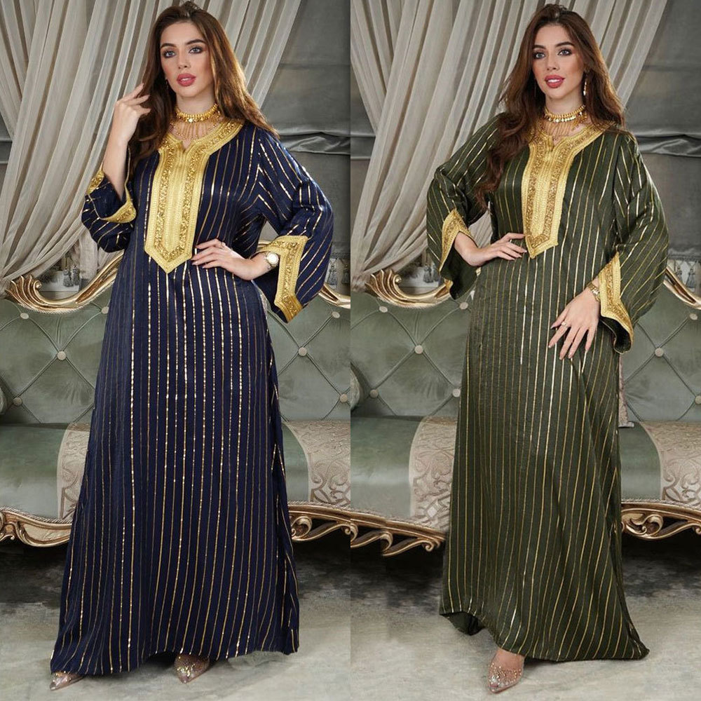  Dubai Open Vêtements Islamic Clothing Borka Maxi Muslim Dress Print Modest Women Embroidery Cotton Kimono Abaya