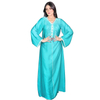  Mint abaya Modest Cotton Maxi Women Print Borka Vêtements Islamic Clothing Muslim Dress Embroidery Dubai Kimono Abaya