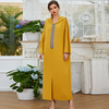 2022 Hooded Embroidery New Arabic Modest Fashion Islamic Dress Robe Muslim Maxi Dresses Abaya