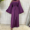 Amazon AliExpress Hot Selling Fashion Women's Stitching Pearl Middle East Dubai Robe Dress