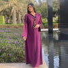  Dubai Prayer Dubai Kaftan Modest Long Sleeve cotton printing abaya
