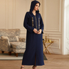 Autumn New Modest Fashion Muslim Plus Size Robe Loose Islamic Hooded Maxi Dresses Abaya