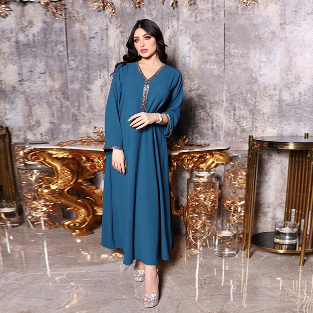  Modest Robe Femme Musulman Islamic Clothing Turkish Women Vetement Femme Kimono Dubai Prayer Clothes Kebaya Maleisie Maxi Dress Open Abaya