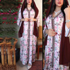  Modest Muslim Dress Embroidery Open Dubai Kaftan Islamic Clothing Borka Fabric Kimono Wholesale Fashion Abaya