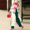  Open Kimono Kaftan Islamic Clothing Borka Wholesale Modest Dubai Fashion Fabric Muslim Dress Embroidery Abaya
