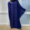 2022 Cross-border Sourcing AliExpress Amazon Hot Sale Women's Chiffon Hot Diamond Bat Sleeve Muslim Robe