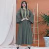  Open Kimono Kaftan Islamic Clothing Borka Wholesale Modest Dubai Fashion Fabric Muslim Dress Embroidery Abaya