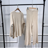 Modest Fashion Thick Casual Two-Piece Middle East Muslim Lady Blouse Set