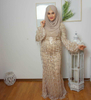 Muslim Sequin Robe Modest Fashion Middle East Islamic Maxi Dresses Loose Abaya