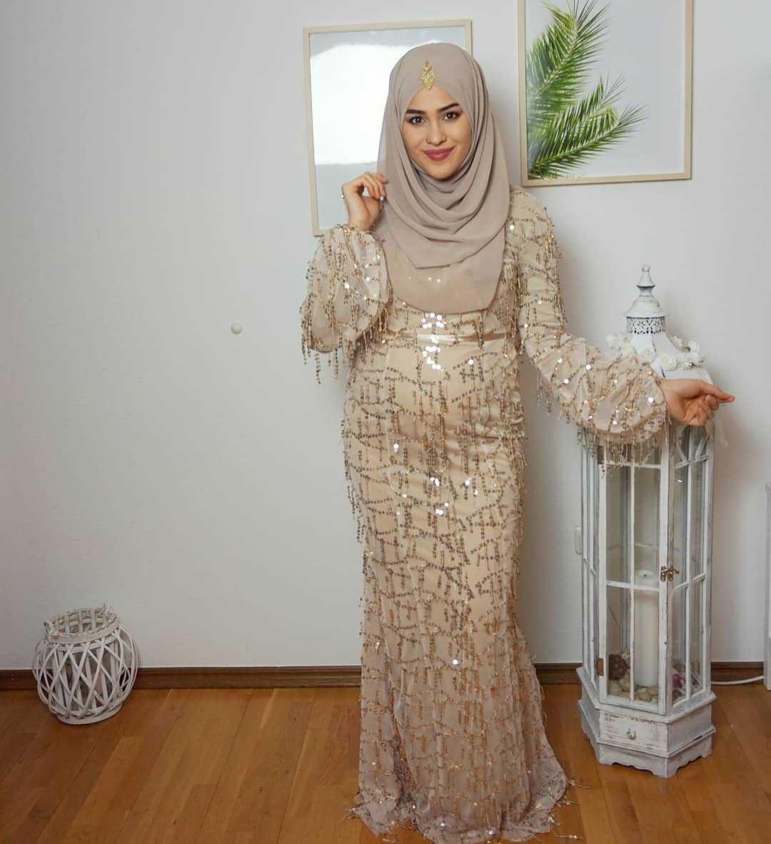 Muslim Sequin Robe Modest Fashion Middle East Islamic Maxi Dresses Loose Abaya