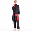 Conservative Swimsuit Suit Female Sportswear Large Size Loose Zipper Split Stitching Cross-border Foreign Trade